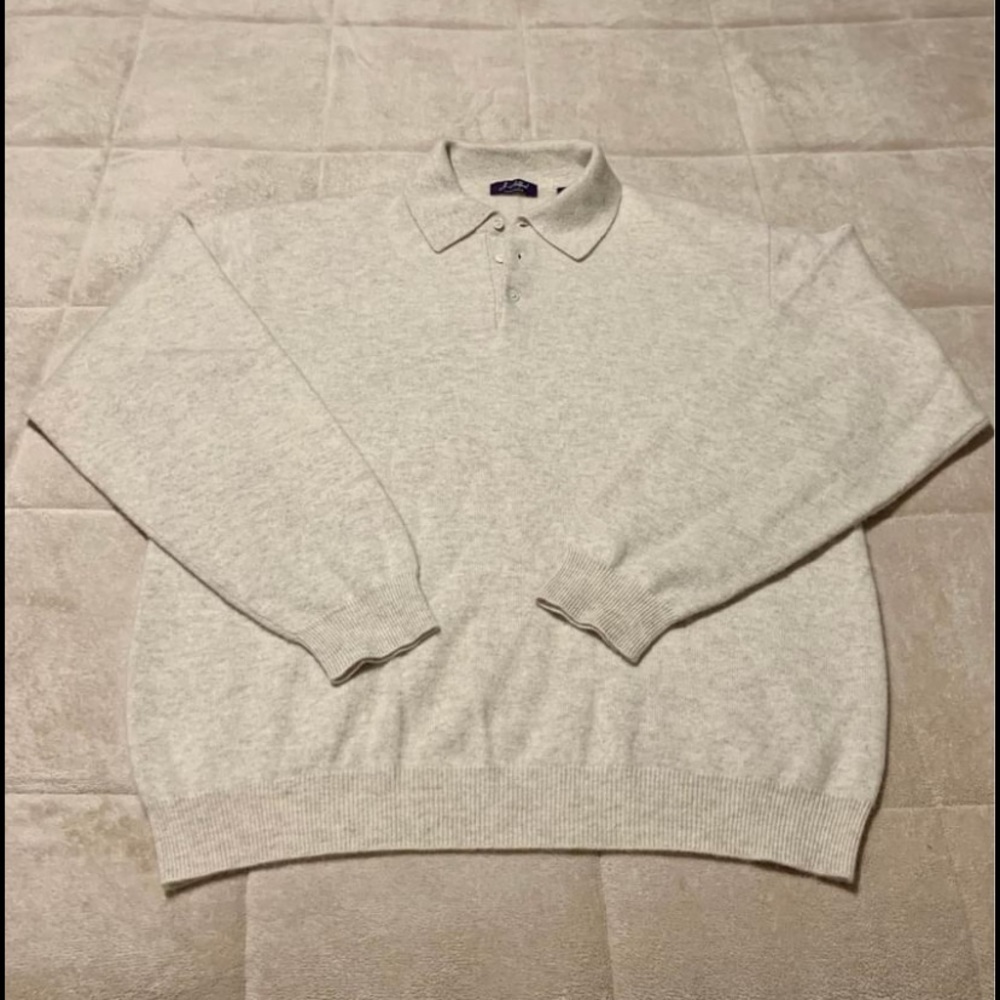 Cashmere polo sweater